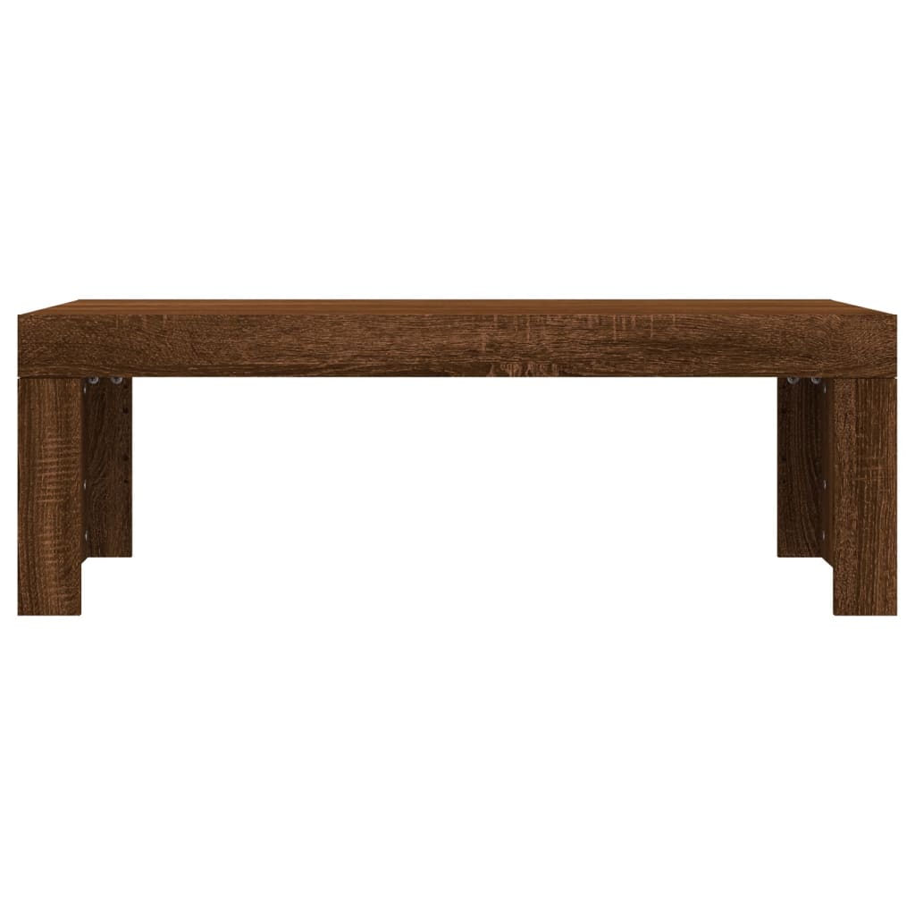 vidaXL Mesa de centro madera de ingeniería roble marrón 102x50x36 cm