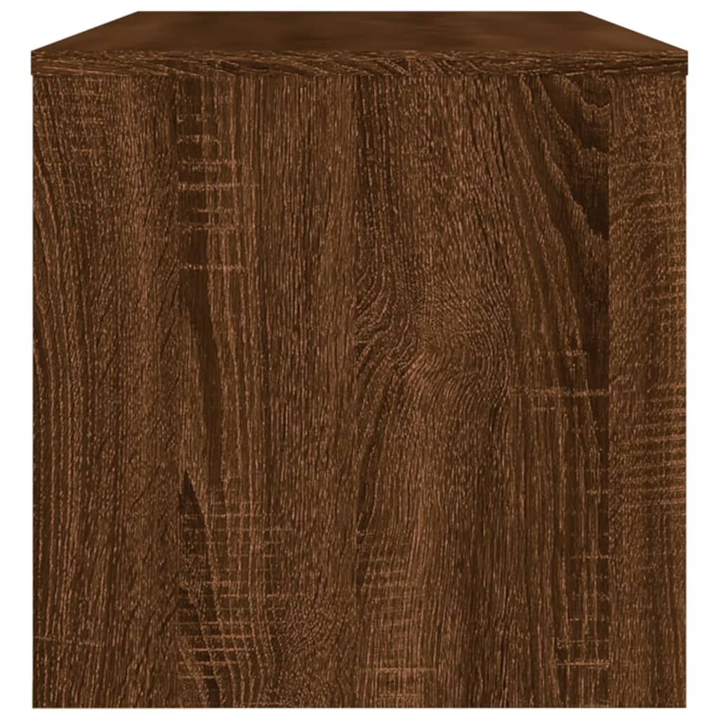 vidaXL Mueble de TV madera de ingeniería marrón roble 120x34x37 cm