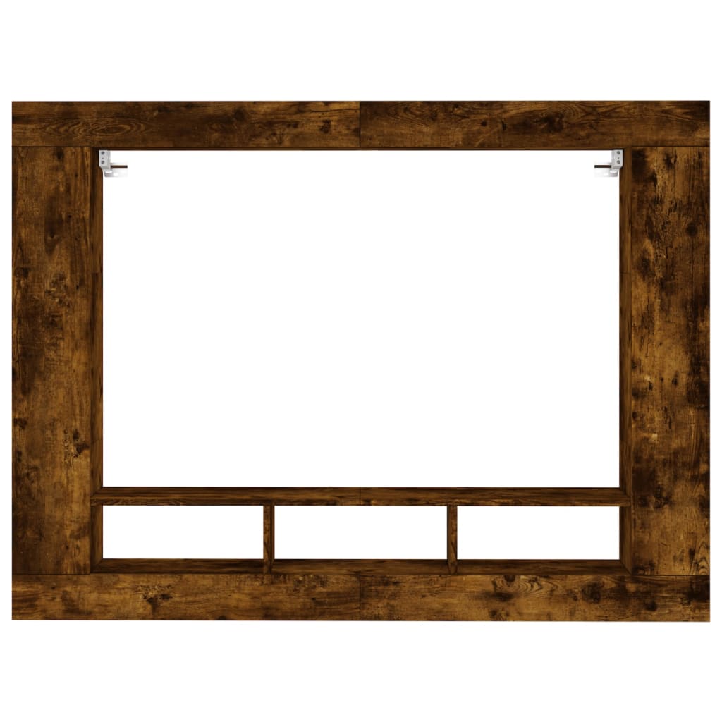 vidaXL Mueble para TV madera de ingeniería roble ahumado 152x22x113 cm