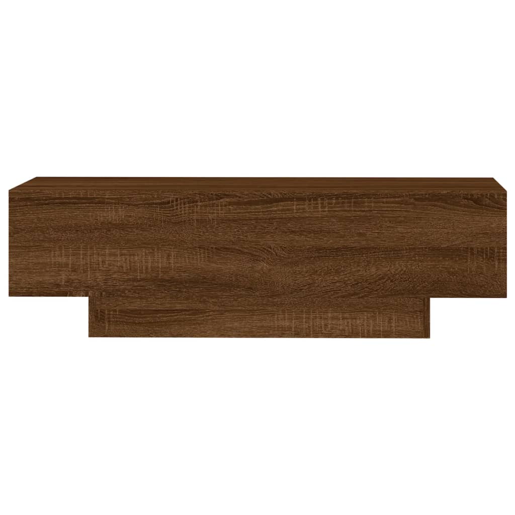 vidaXL Mesa de centro madera de ingeniería roble marrón 100x49,5x31 cm