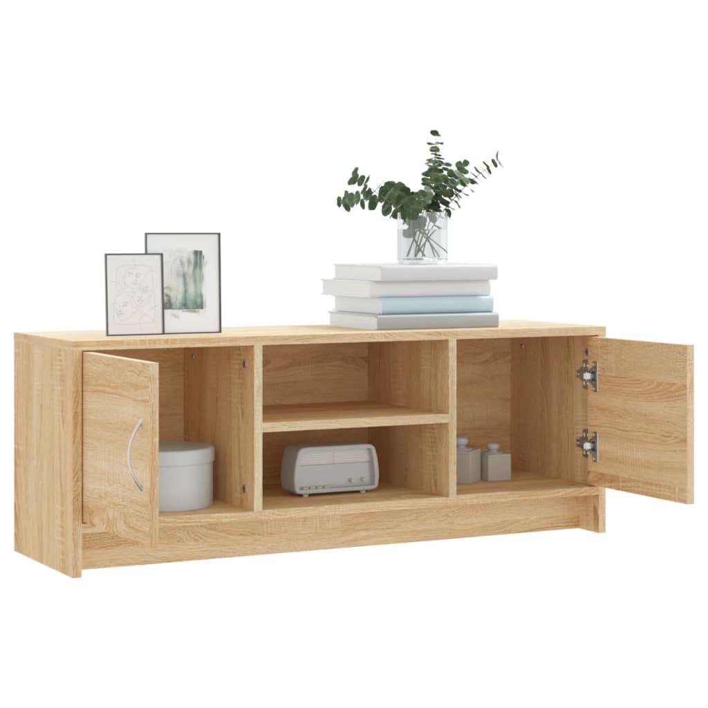 vidaXL Mueble de TV madera de ingeniería roble Sonoma 102x30x37,5 cm