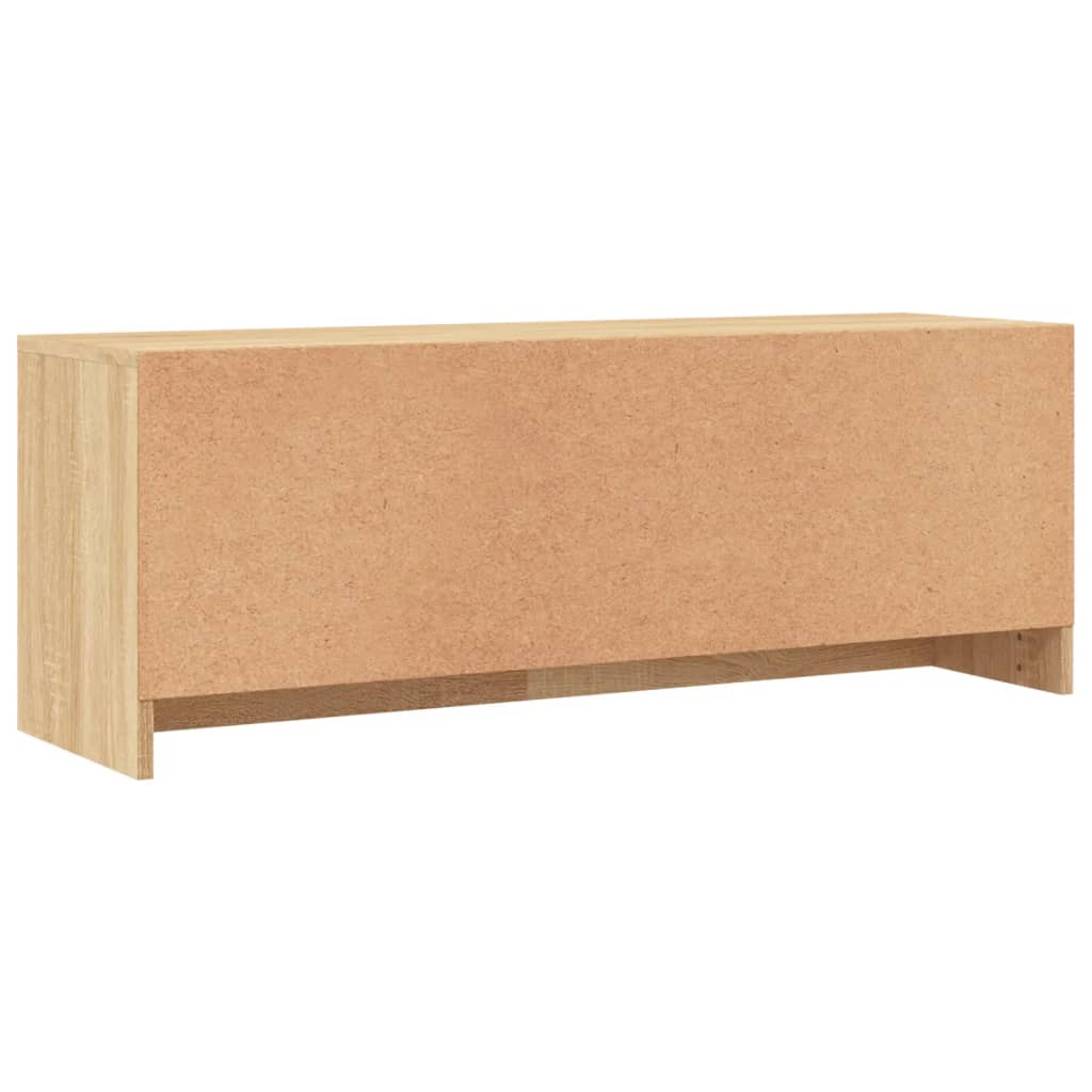 vidaXL Mueble de TV madera de ingeniería roble Sonoma 102x30x37,5 cm