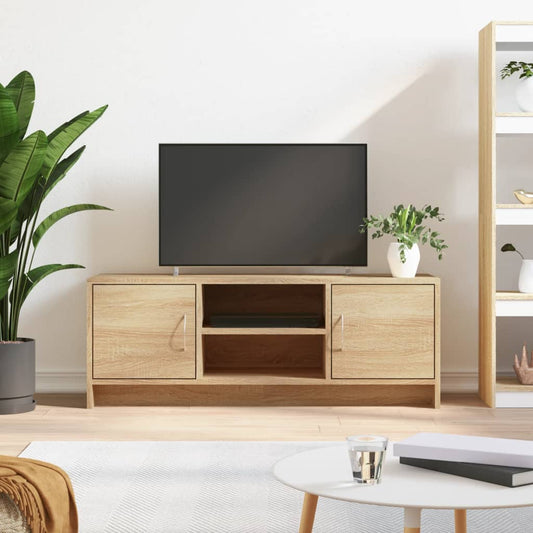 vidaXL Mueble de TV madera de ingeniería roble Sonoma 102x30x37,5 cm