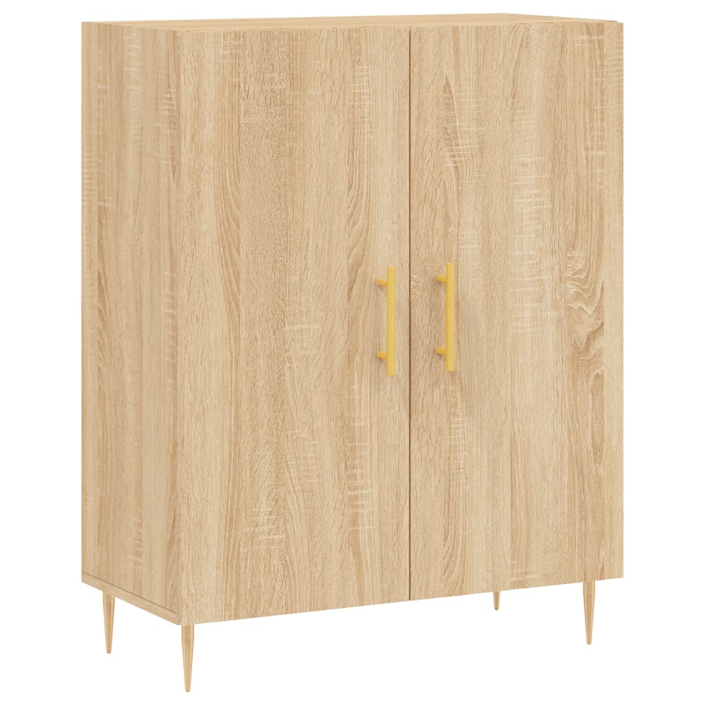 vidaXL Aparador alto madera contrachapada color roble 69,5x34x180 cm