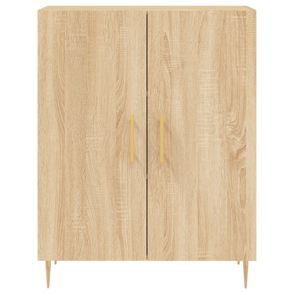 vidaXL Aparador alto madera contrachapada color roble 69,5x34x180 cm