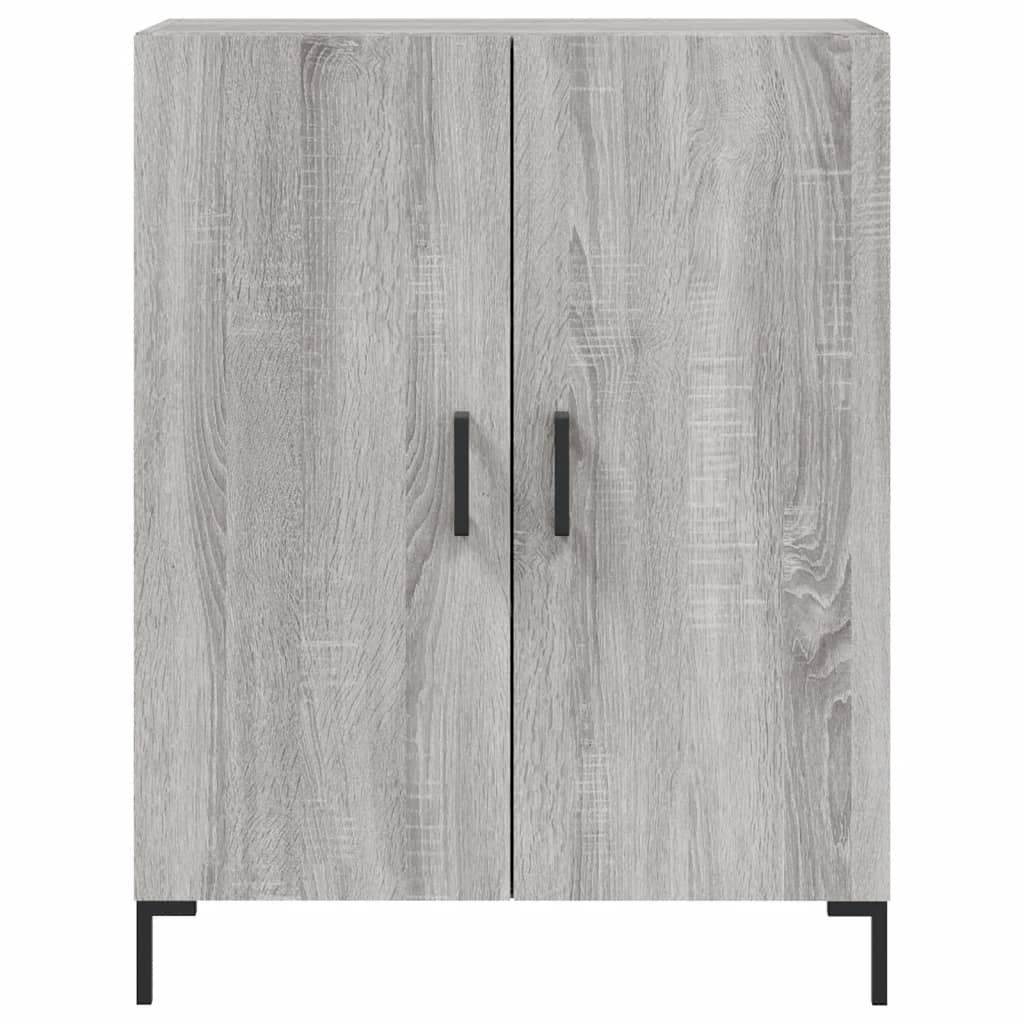 vidaXL Aparador alto madera contrachapada gris sonoma 69,5x34x180 cm