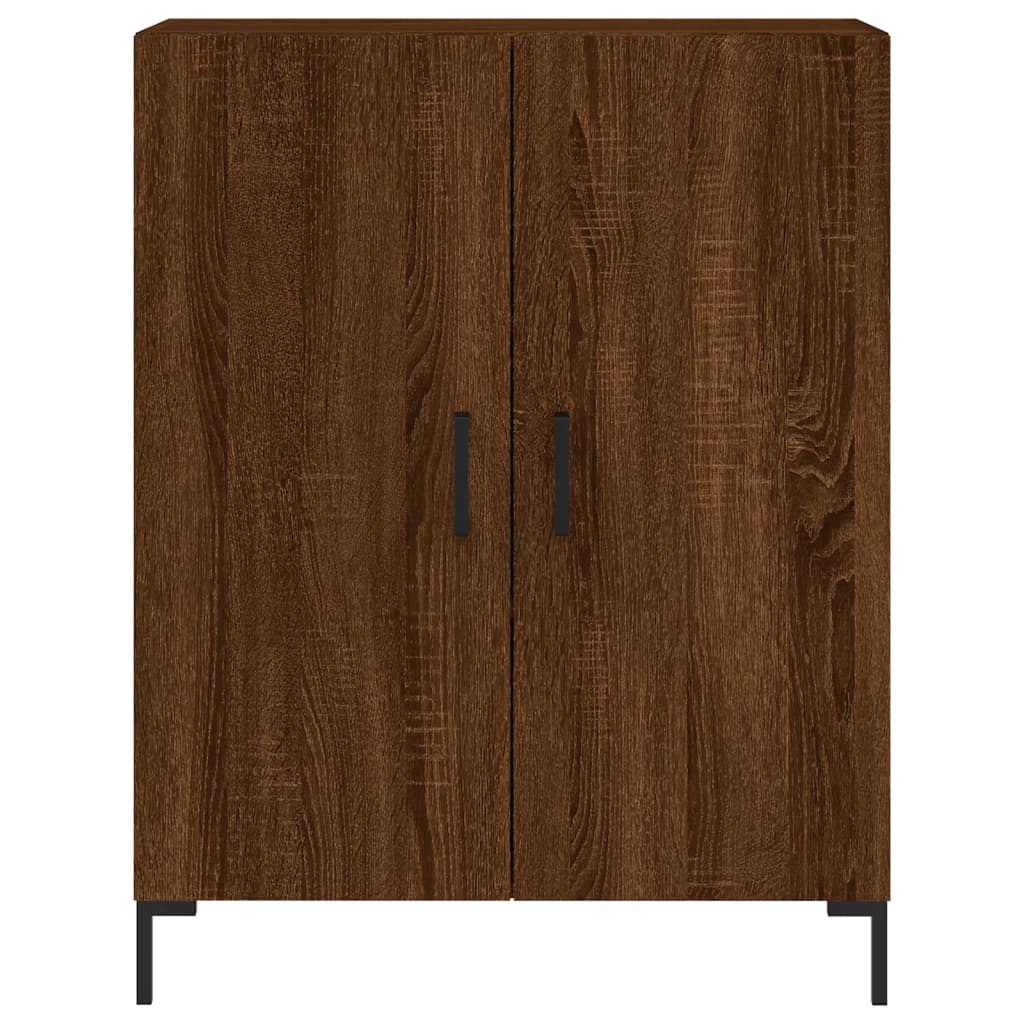 vidaXL Aparador alto madera contrachapada marrón roble 69,5x34x180 cm