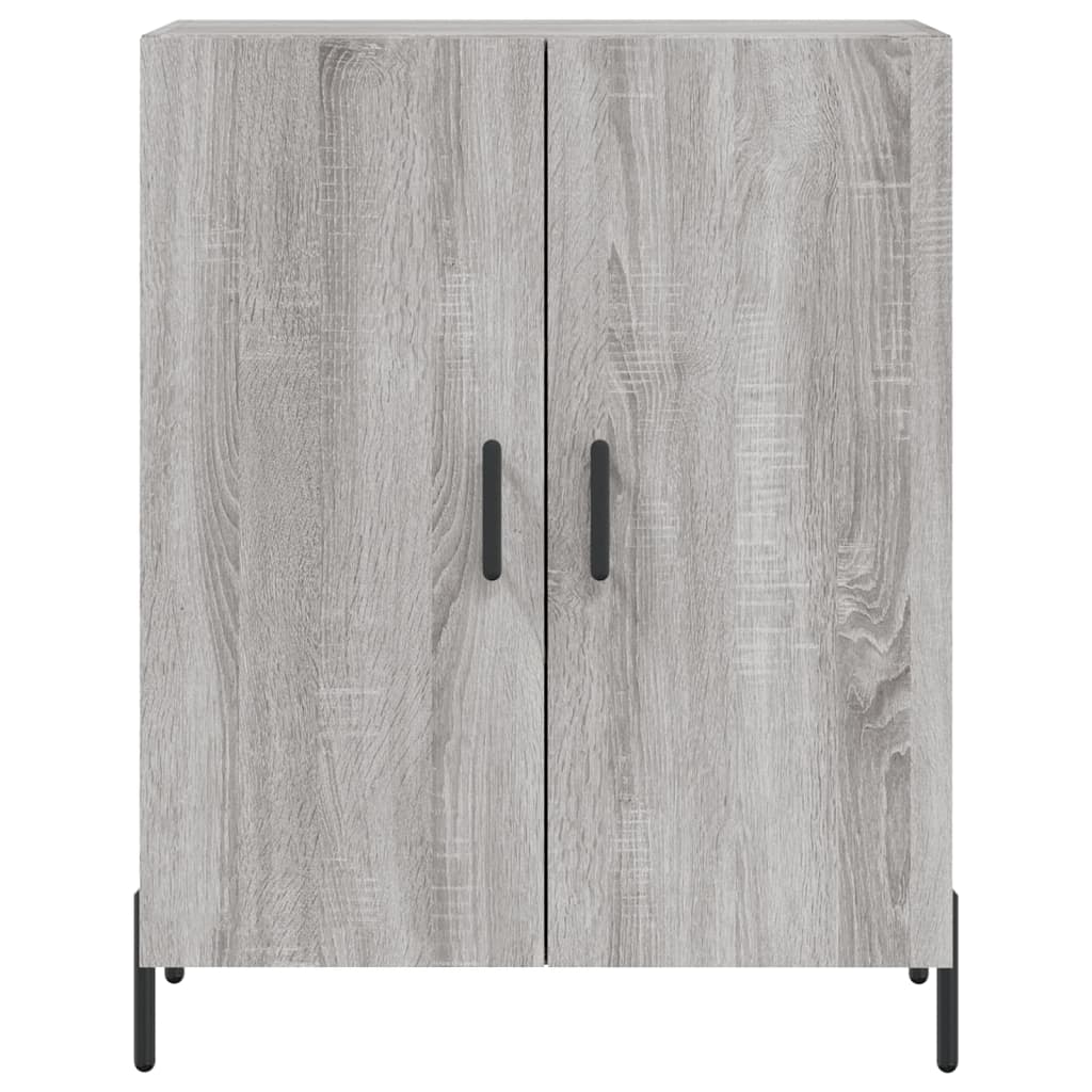 vidaXL Aparador alto madera contrachapada gris sonoma 69,5x34x180 cm