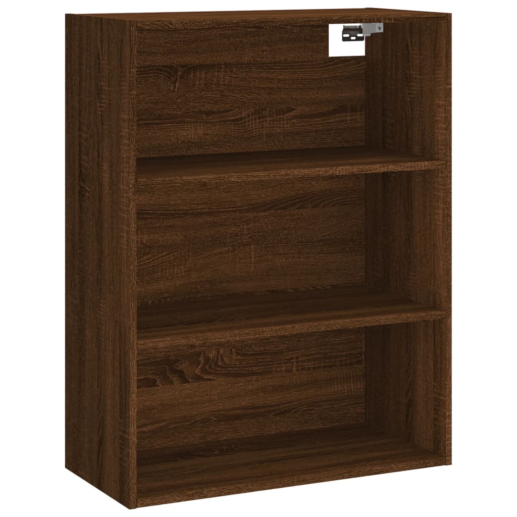 vidaXL Aparador alto madera contrachapada marrón roble 69,5x34x180 cm