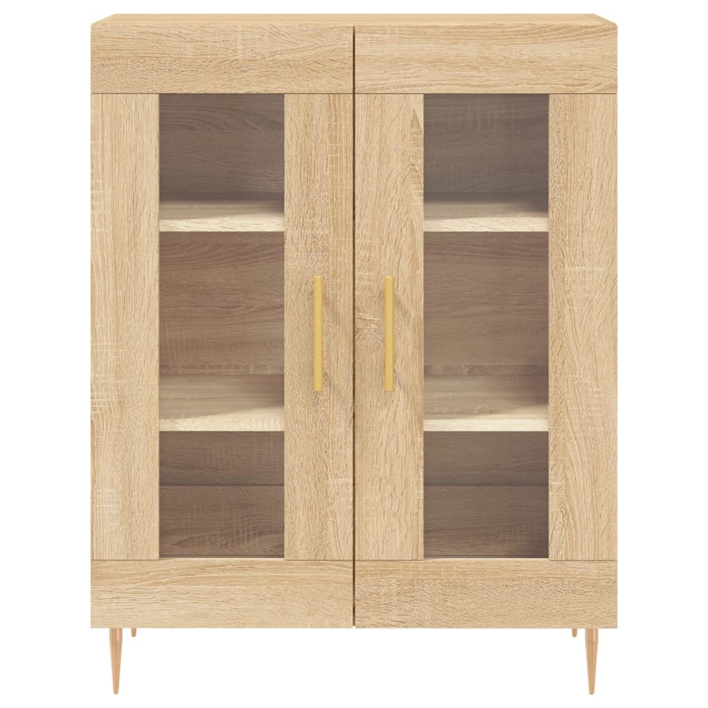 vidaXL Aparador alto madera contrachapada color roble 69,5x34x180 cm