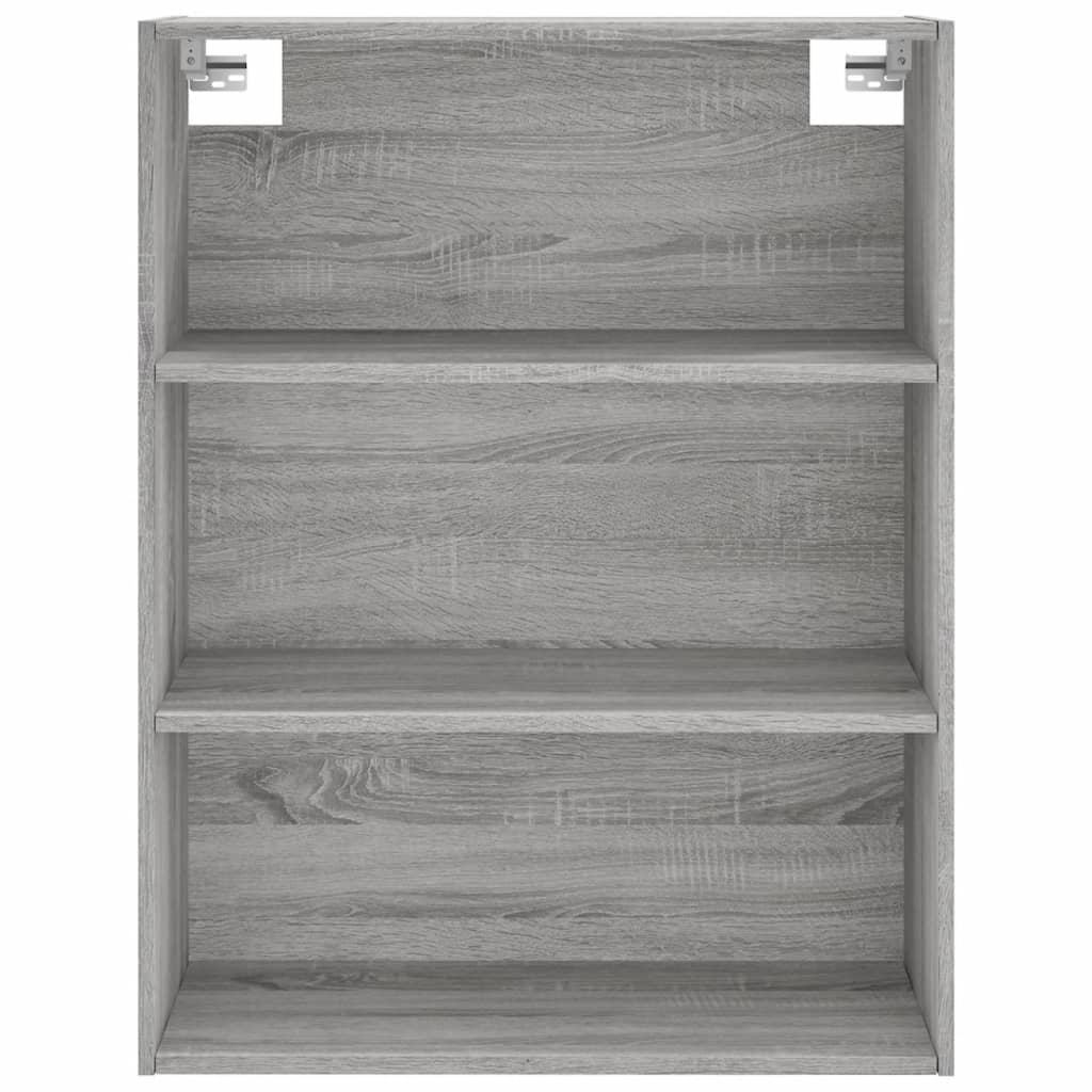 vidaXL Aparador alto madera contrachapada gris sonoma 69,5x34x180 cm