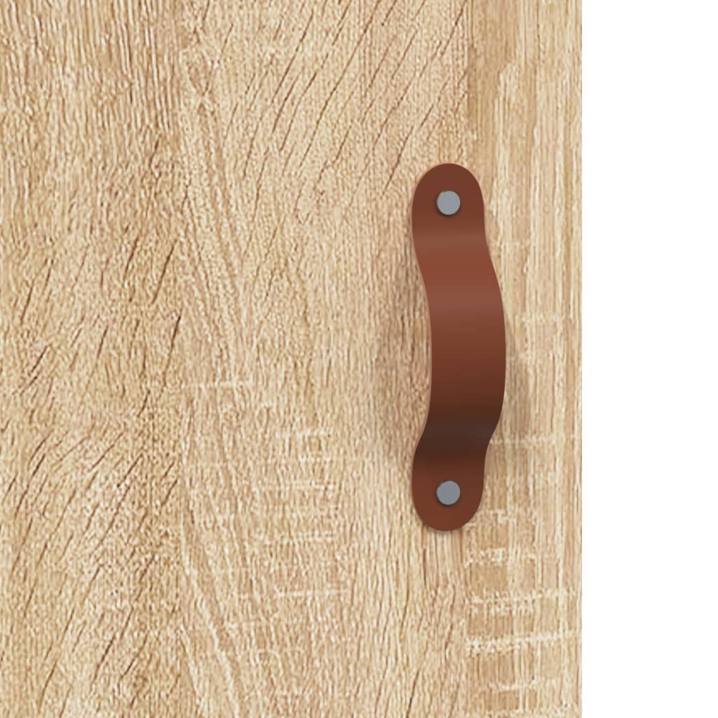 vidaXL Aparador alto madera contrachapada color roble 69,5x34x180 cm