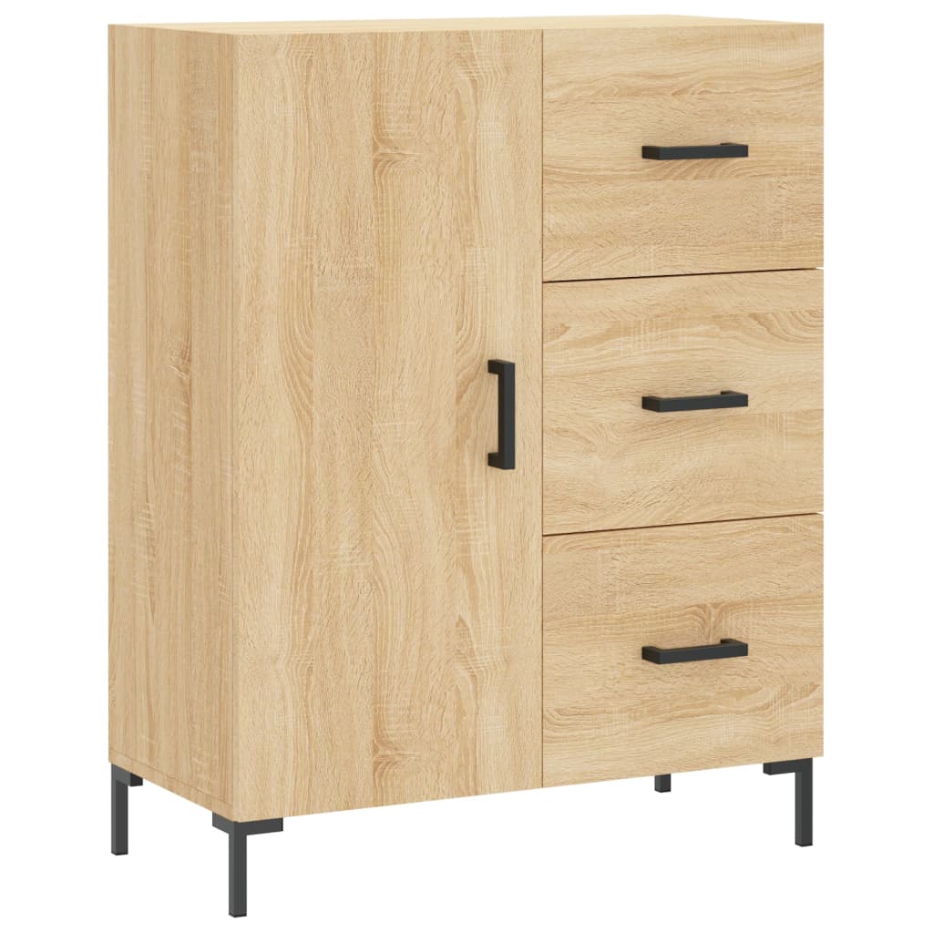 vidaXL Aparador alto madera contrachapada color roble 69,5x34x180 cm