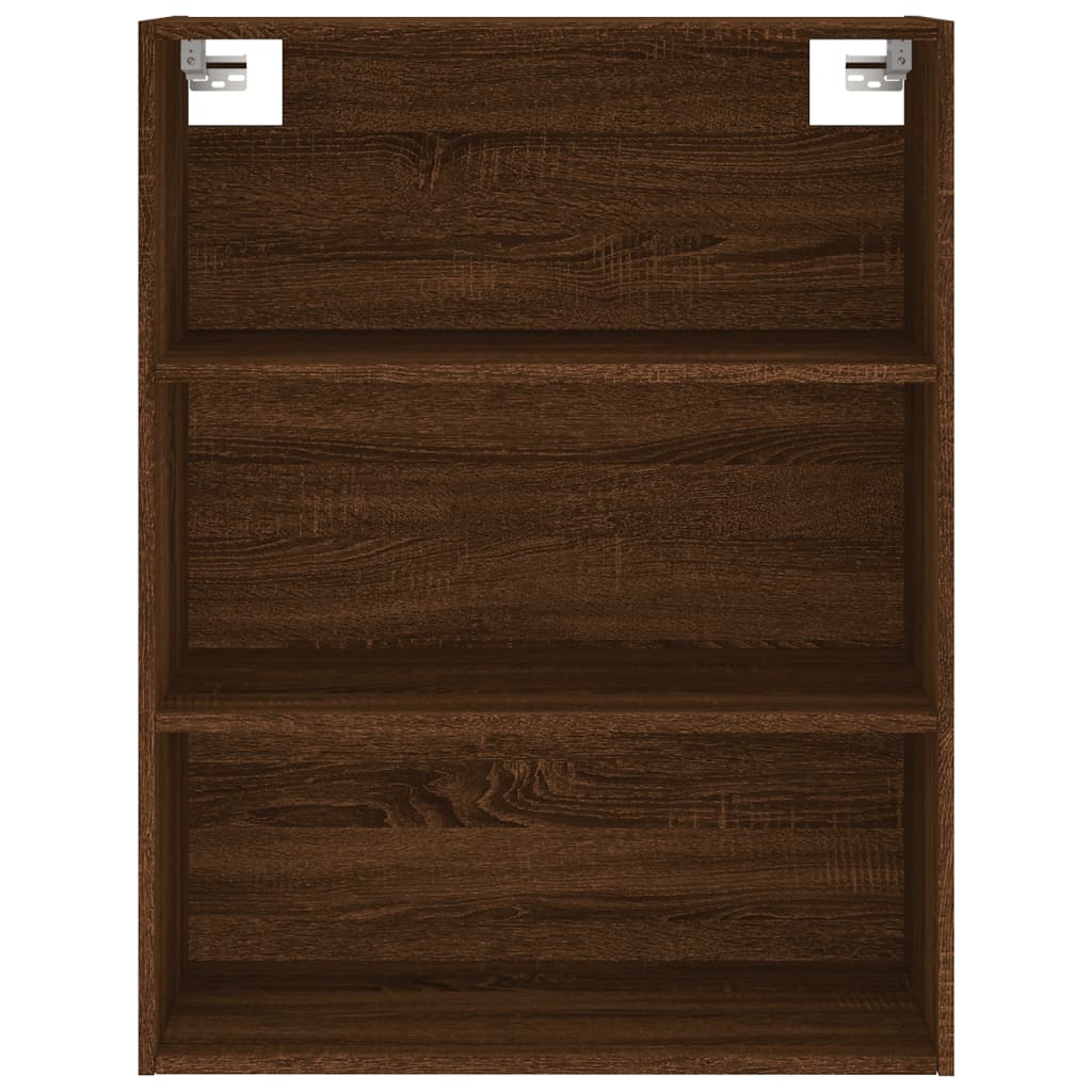 vidaXL Aparador alto madera contrachapada marrón roble 69,5x34x180 cm