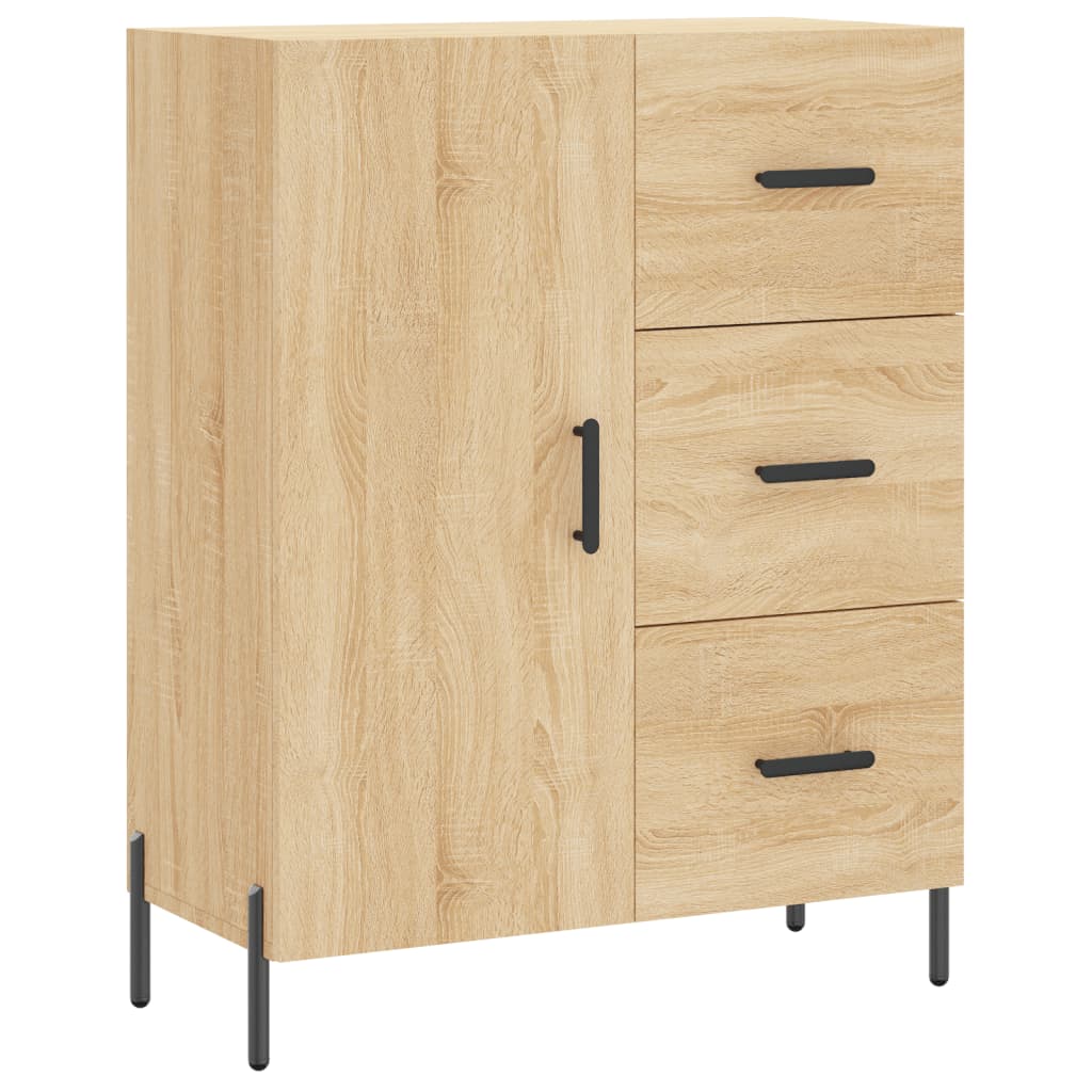 vidaXL Aparador alto madera contrachapada color roble 69,5x34x180 cm