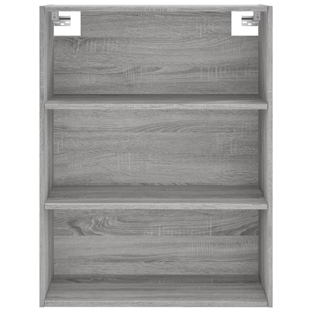 vidaXL Aparador alto madera contrachapada gris sonoma 69,5x34x180 cm