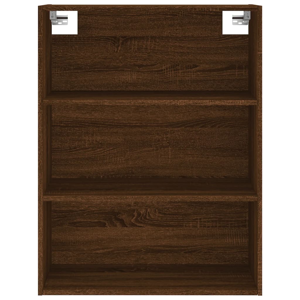 vidaXL Aparador alto madera contrachapada marrón roble 69,5x34x180 cm