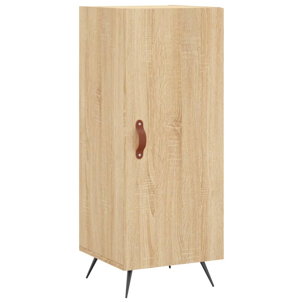 vidaXL Aparador de madera contrachapada roble Sonoma 34,5x34x180 cm