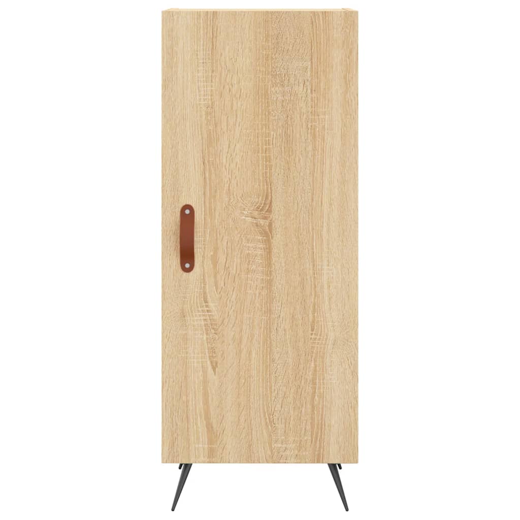 vidaXL Aparador de madera contrachapada roble Sonoma 34,5x34x180 cm