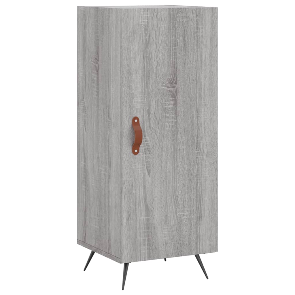 vidaXL Aparador alto madera contrachapada gris Sonoma 34,5x34x180 cm