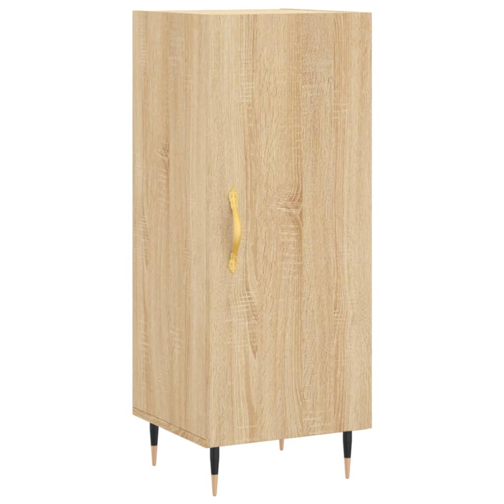 vidaXL Aparador de madera contrachapada roble Sonoma 34,5x34x180 cm