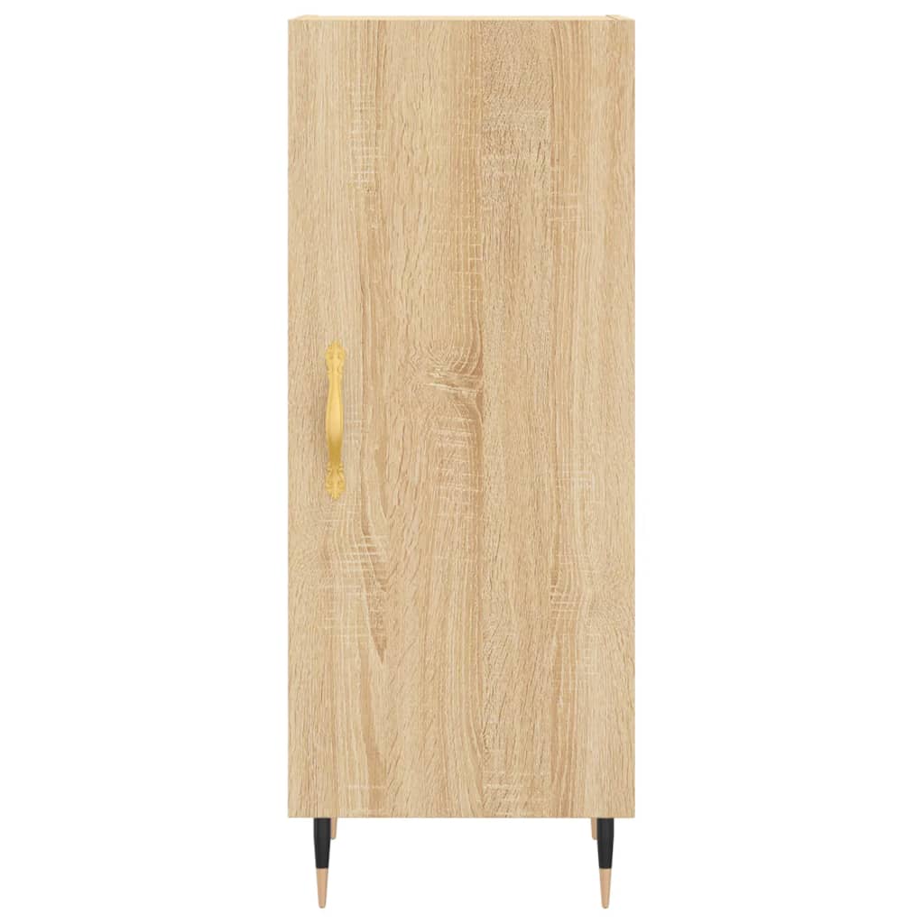 vidaXL Aparador de madera contrachapada roble Sonoma 34,5x34x180 cm