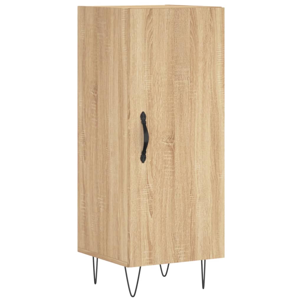 vidaXL Aparador de madera contrachapada roble Sonoma 34,5x34x180 cm