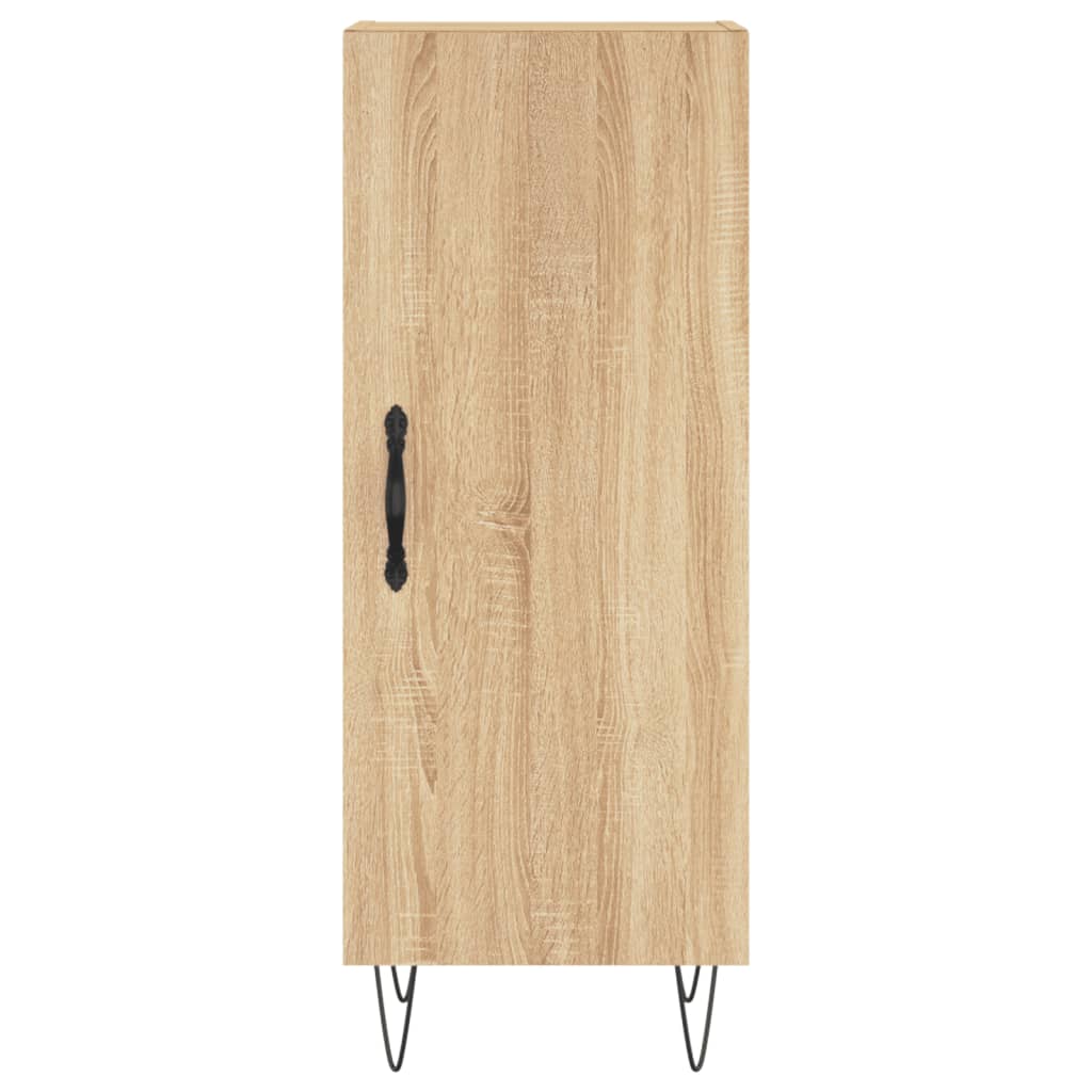 vidaXL Aparador de madera contrachapada roble Sonoma 34,5x34x180 cm