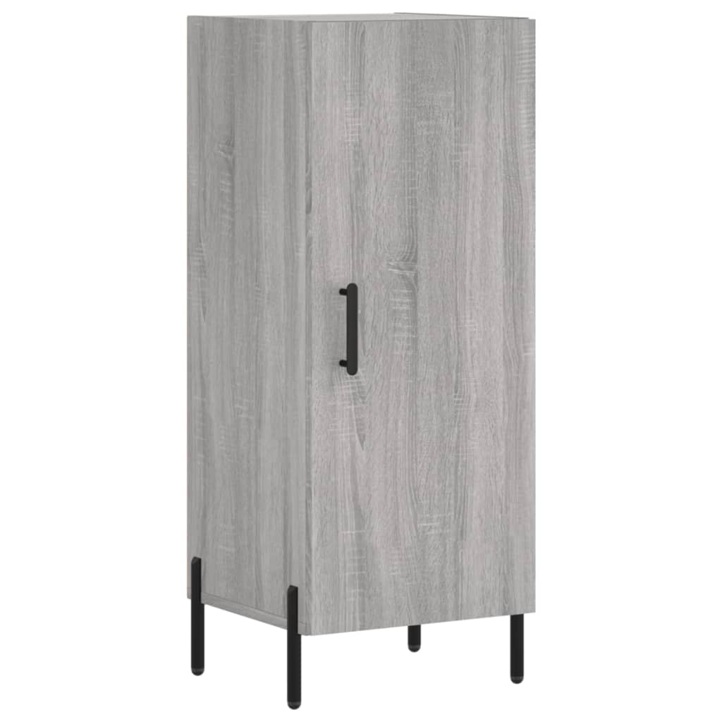 vidaXL Aparador alto madera contrachapada gris Sonoma 34,5x34x180 cm