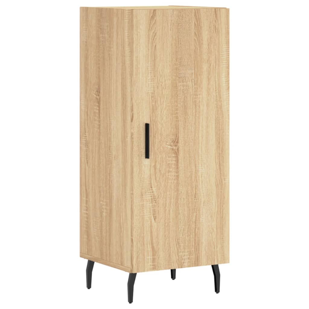 vidaXL Aparador de madera contrachapada roble Sonoma 34,5x34x180 cm