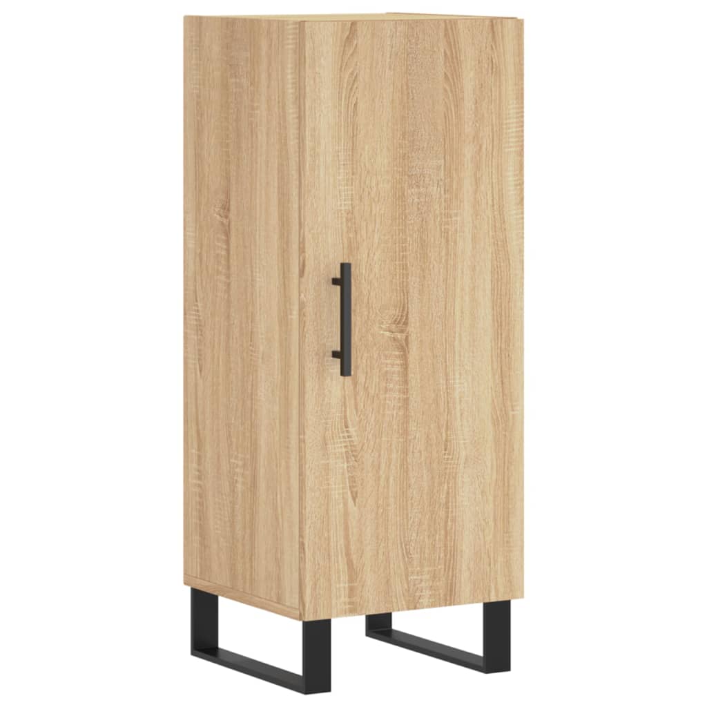 vidaXL Aparador de madera contrachapada roble Sonoma 34,5x34x180 cm