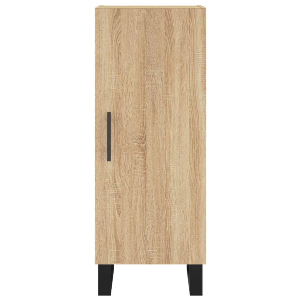 vidaXL Aparador de madera contrachapada roble Sonoma 34,5x34x180 cm