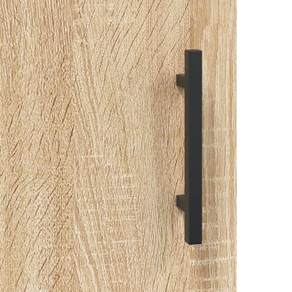 vidaXL Aparador de madera contrachapada roble Sonoma 34,5x34x180 cm