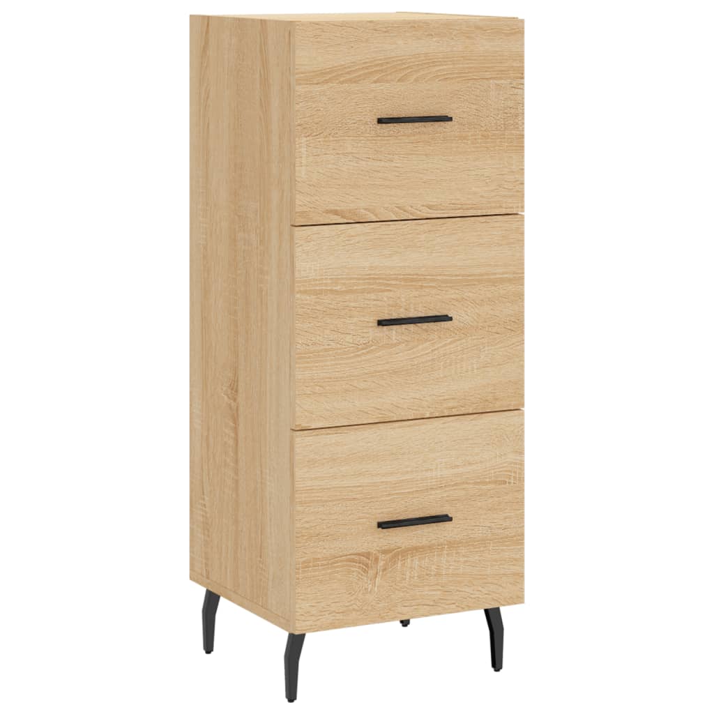 vidaXL Aparador de madera contrachapada roble Sonoma 34,5x34x180 cm