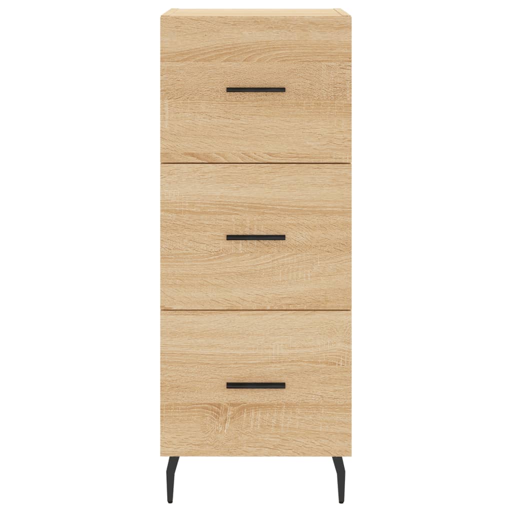 vidaXL Aparador de madera contrachapada roble Sonoma 34,5x34x180 cm