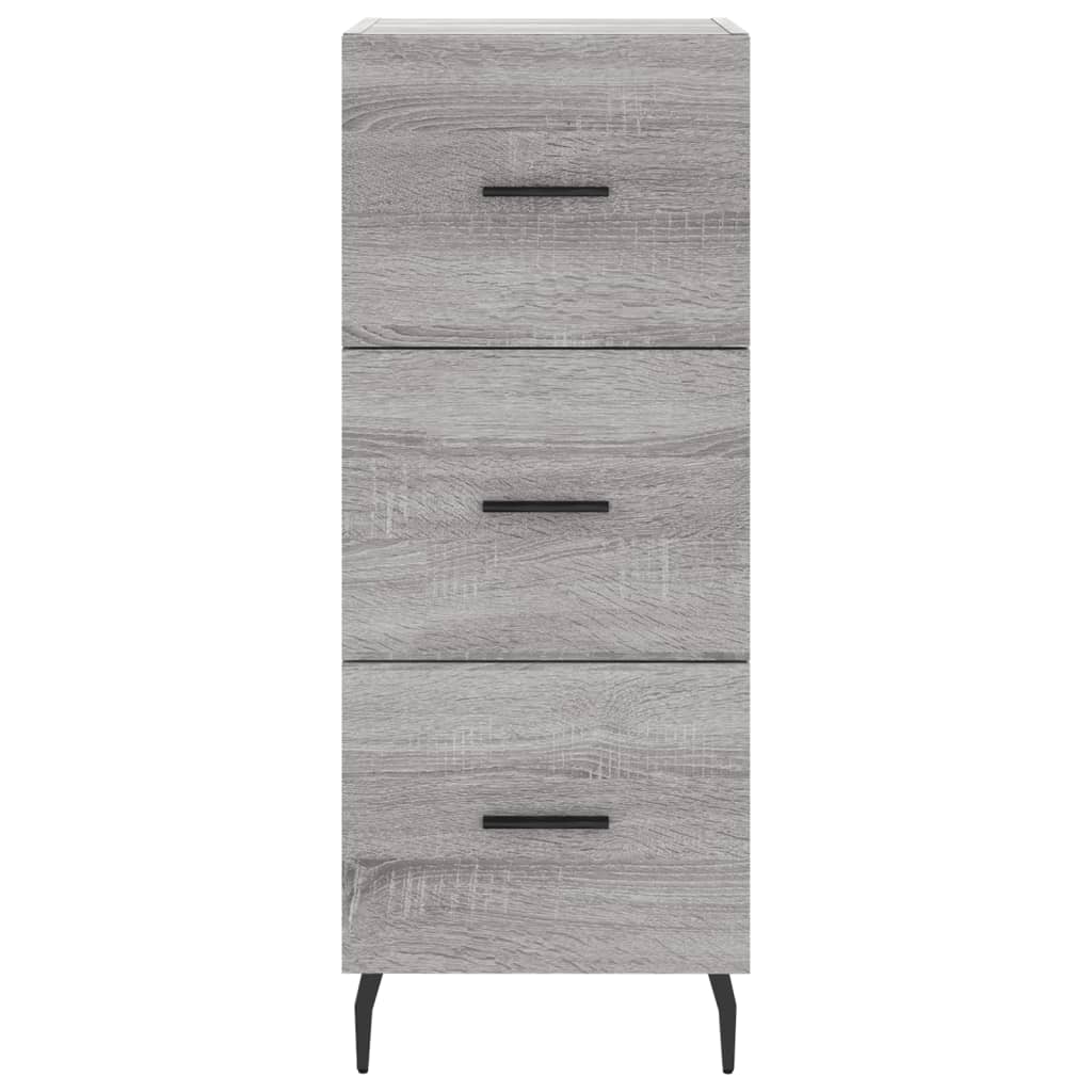 vidaXL Aparador alto madera contrachapada gris Sonoma 34,5x34x180 cm