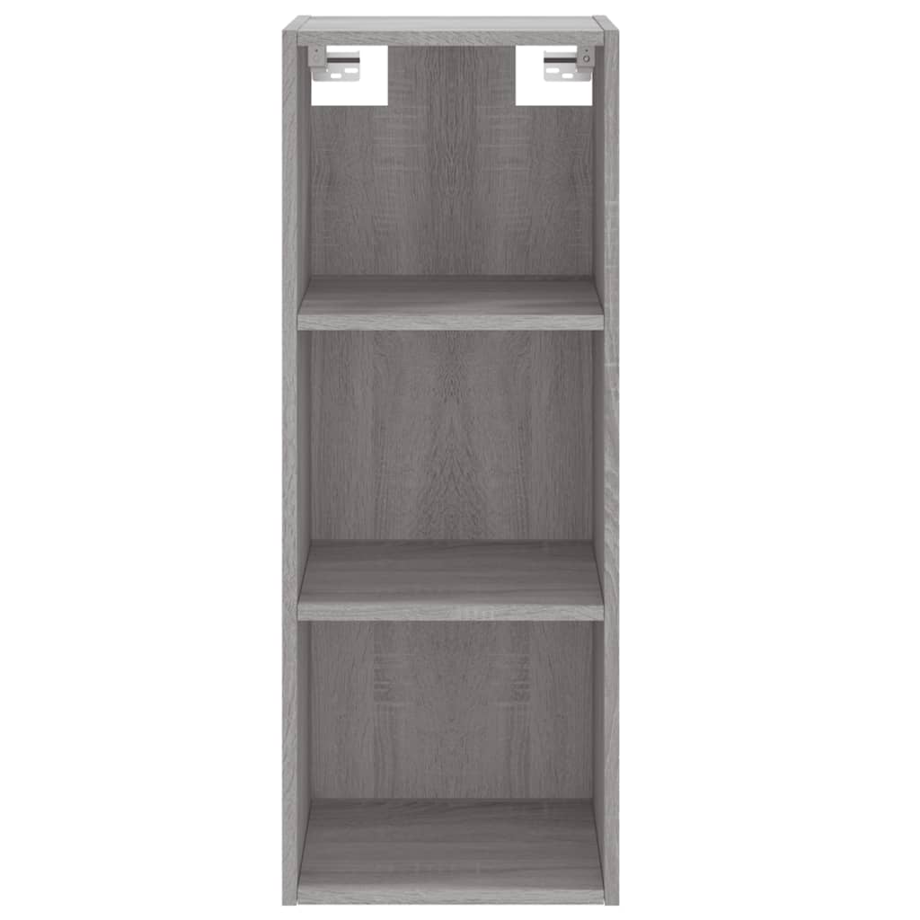 vidaXL Aparador alto madera contrachapada gris Sonoma 34,5x32,5x180 cm