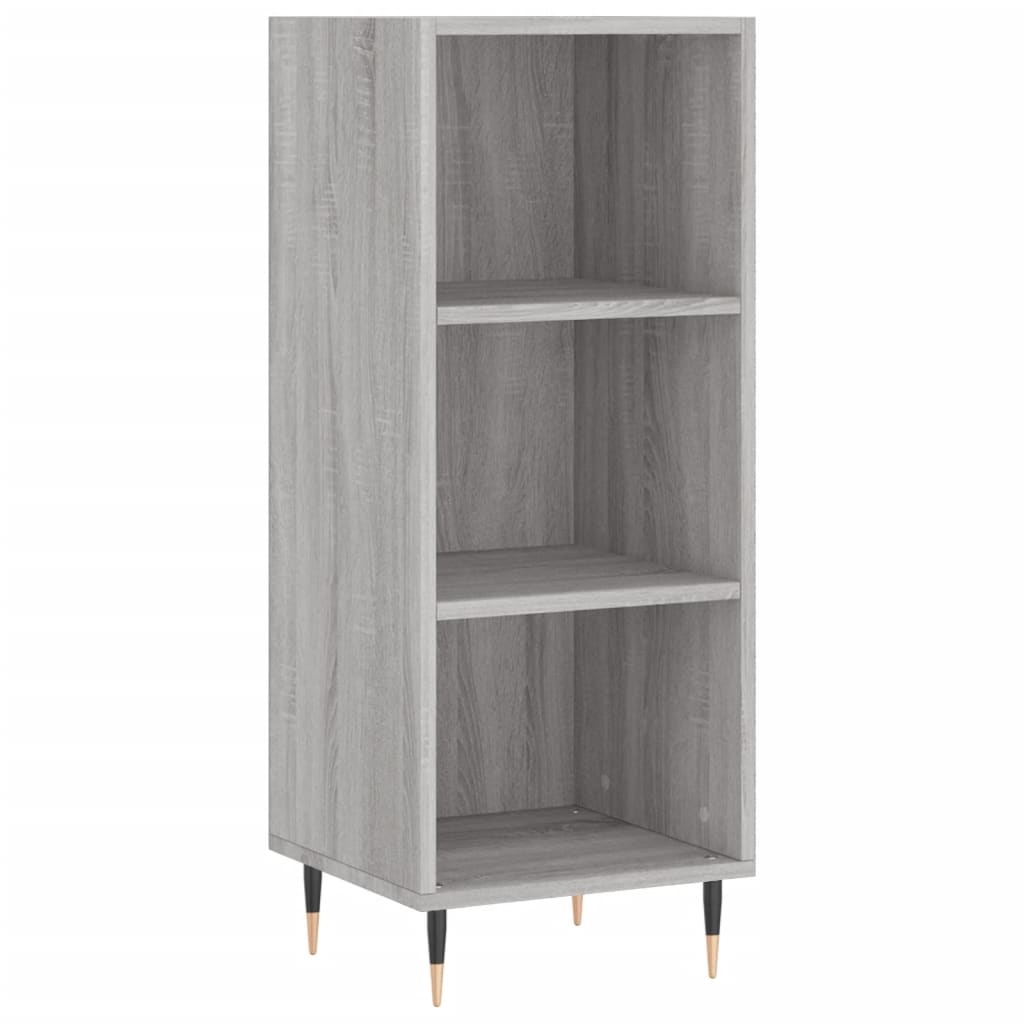 vidaXL Aparador alto madera contrachapada gris Sonoma 34,5x32,5x180 cm