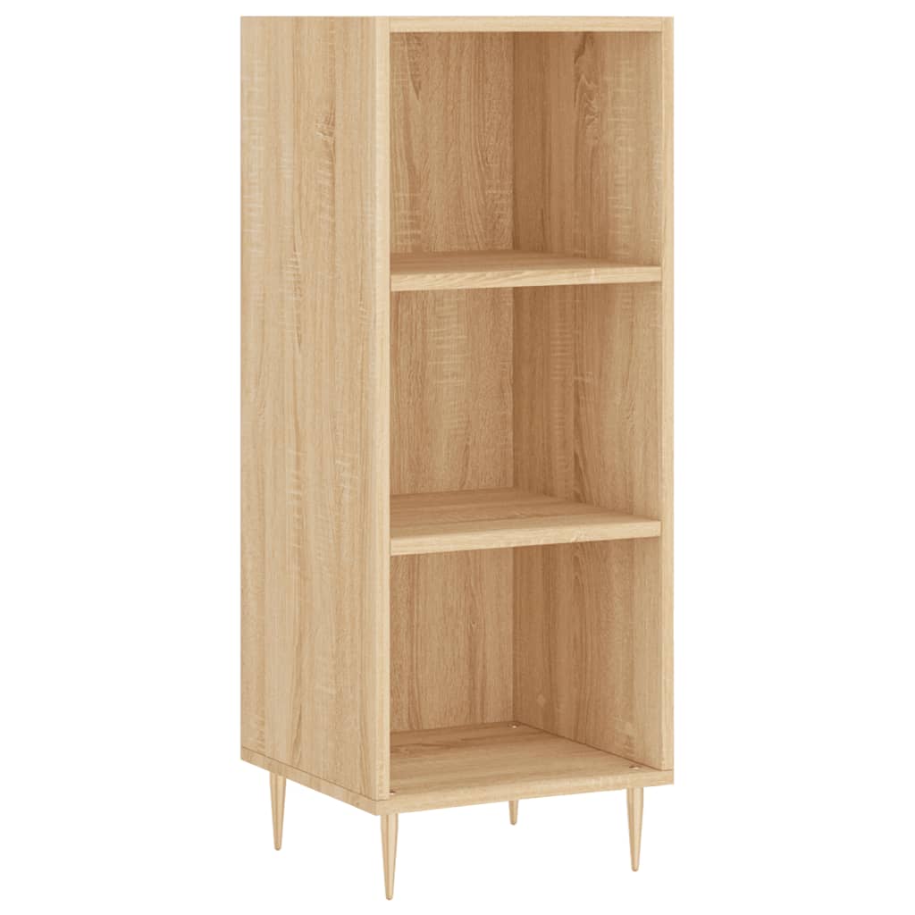 vidaXL Aparador de madera contrachapada color roble 34,5x32,5x180 cm