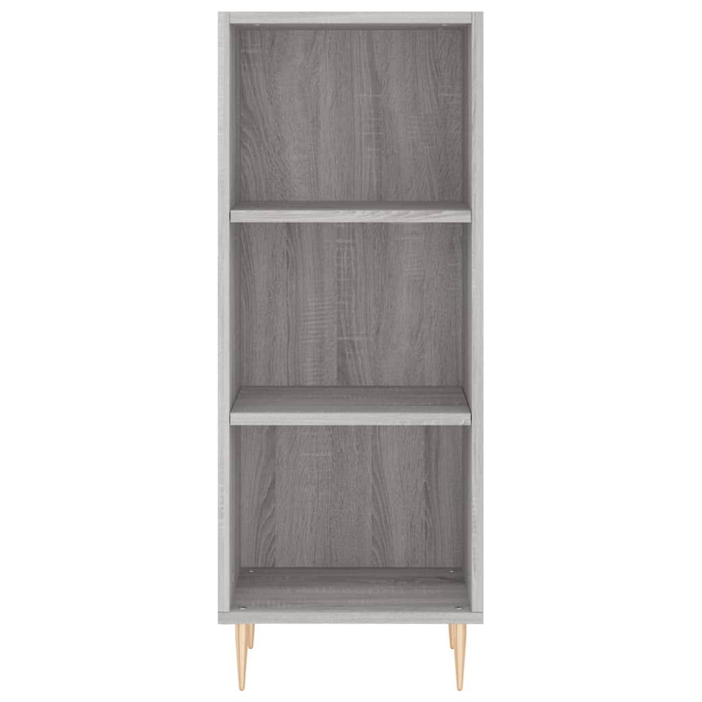 vidaXL Aparador alto madera contrachapada gris Sonoma 34,5x32,5x180 cm