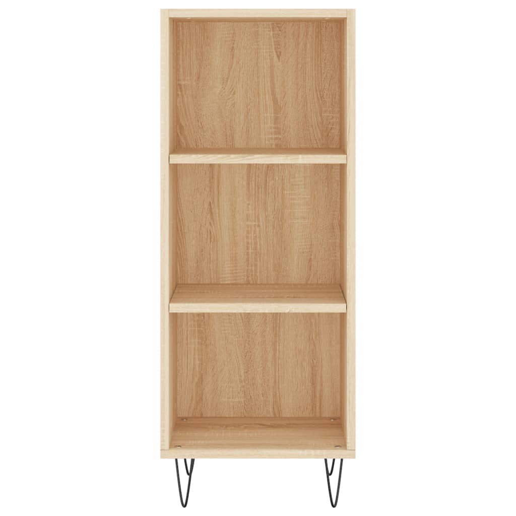 vidaXL Aparador de madera contrachapada color roble 34,5x32,5x180 cm