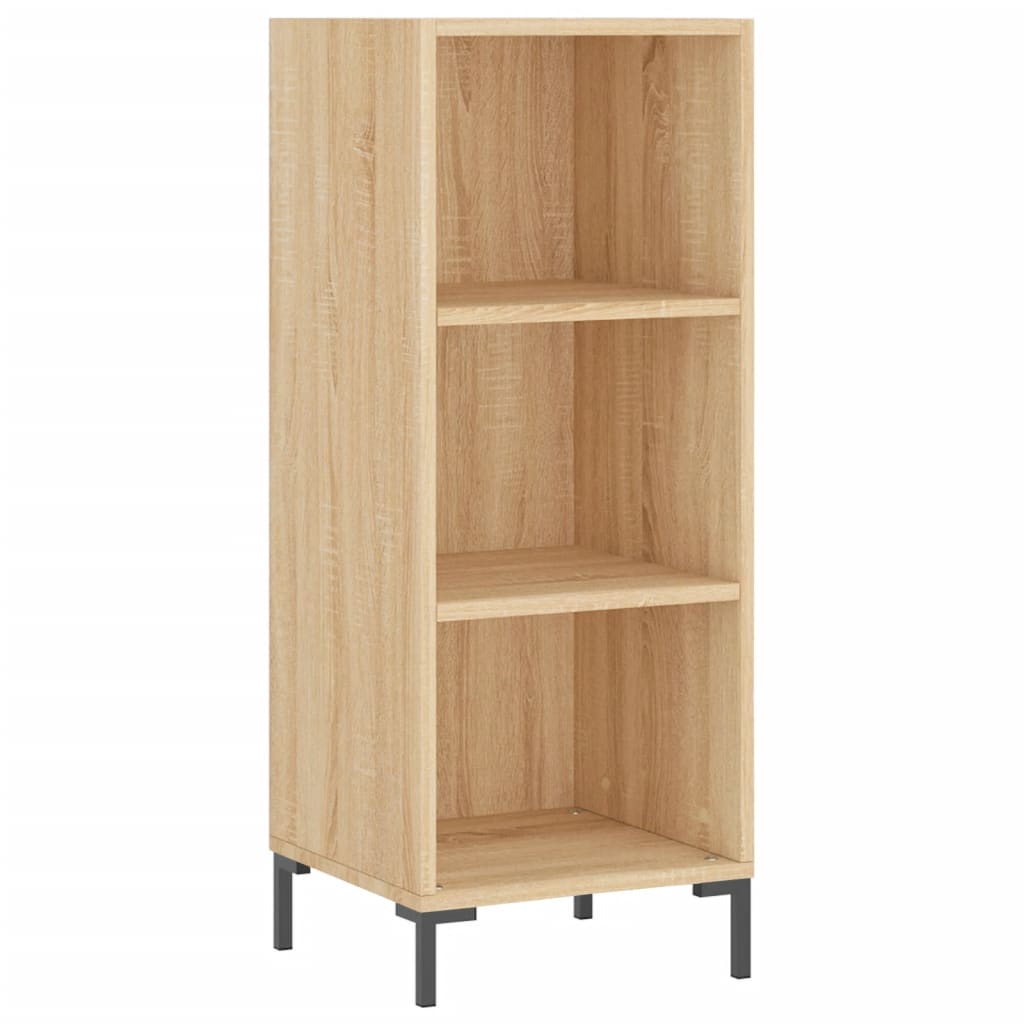 vidaXL Aparador de madera contrachapada color roble 34,5x32,5x180 cm