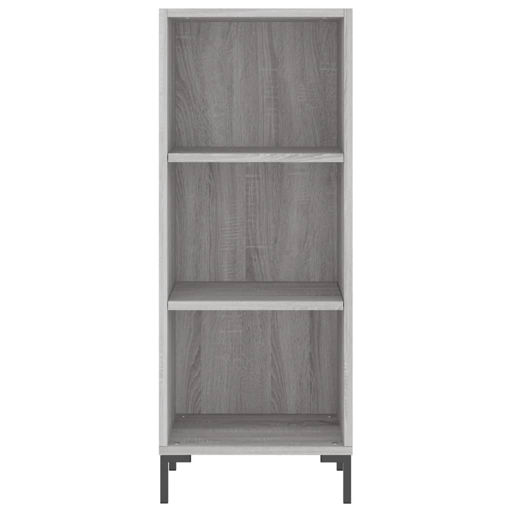 vidaXL Aparador alto madera contrachapada gris Sonoma 34,5x32,5x180 cm