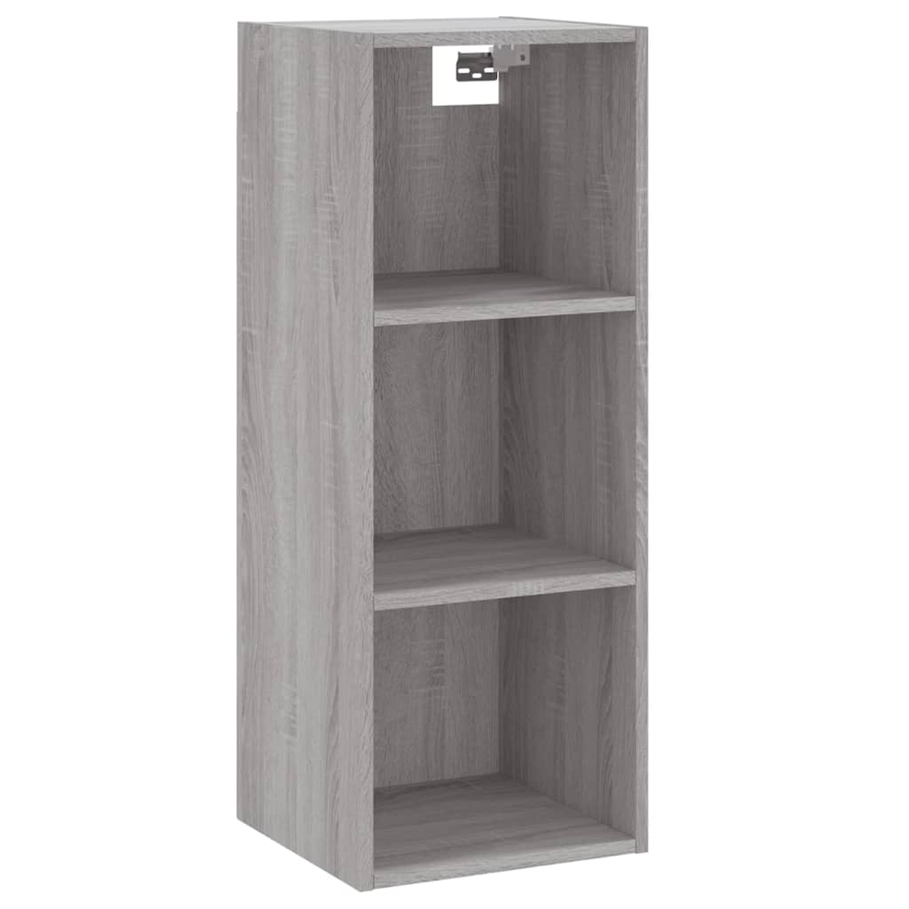 vidaXL Aparador alto madera contrachapada gris Sonoma 34,5x32,5x180 cm