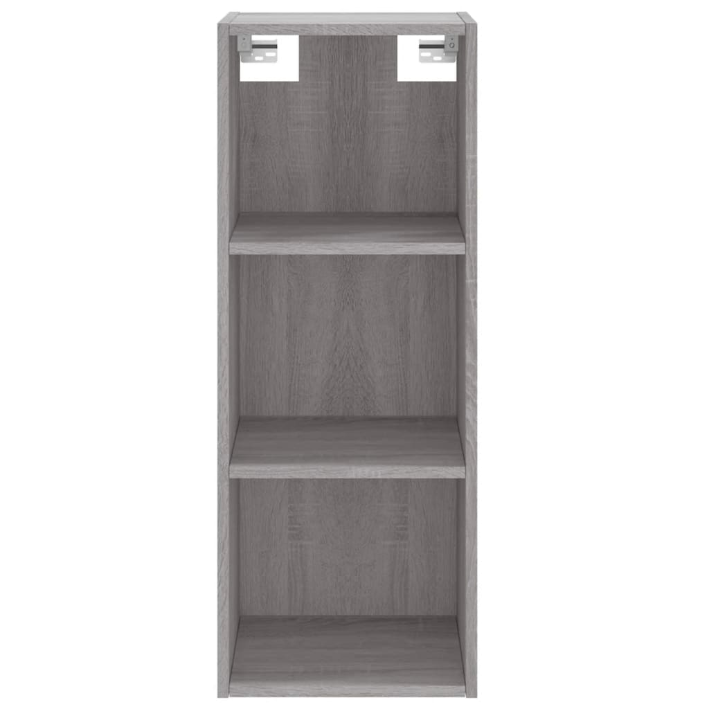 vidaXL Aparador alto madera contrachapada gris Sonoma 34,5x32,5x180 cm