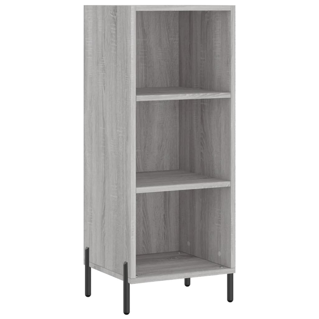 vidaXL Aparador alto madera contrachapada gris Sonoma 34,5x32,5x180 cm