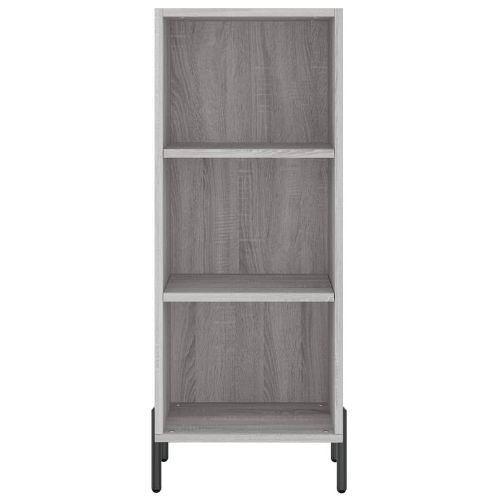 vidaXL Aparador alto madera contrachapada gris Sonoma 34,5x32,5x180 cm