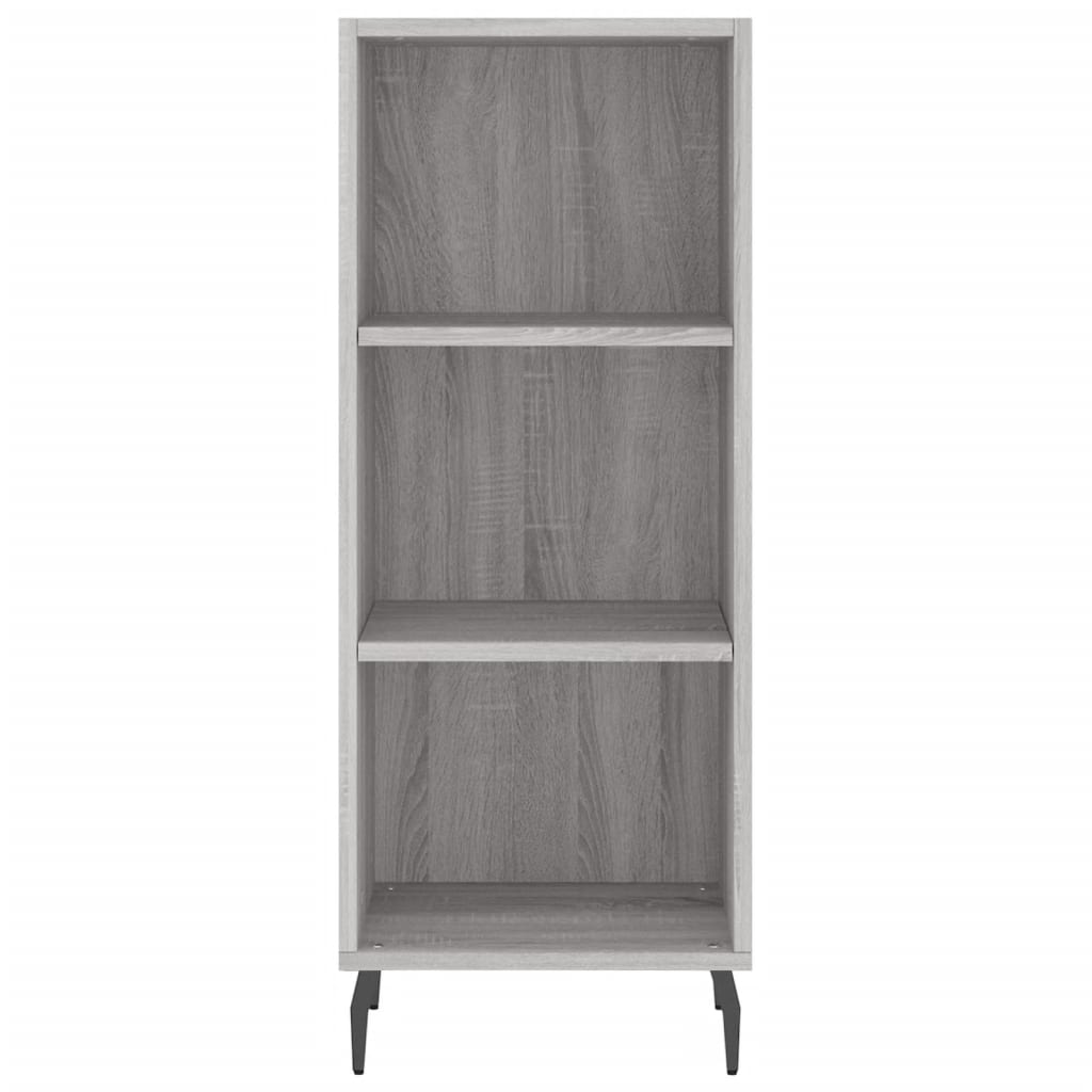 vidaXL Aparador alto madera contrachapada gris Sonoma 34,5x32,5x180 cm