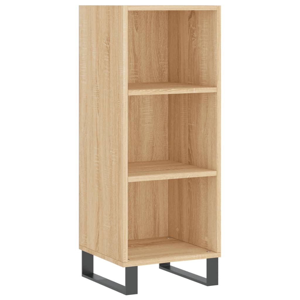 vidaXL Aparador de madera contrachapada color roble 34,5x32,5x180 cm