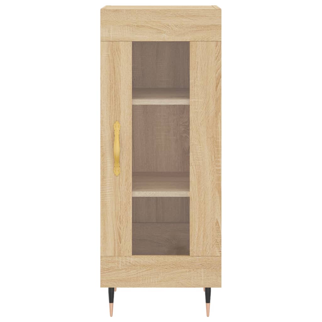 vidaXL Aparador de madera contrachapada roble Sonoma 34,5x34x180 cm